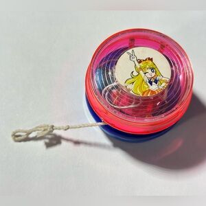 Vintage 90s Sailor Moon Plastic Yo-Yo (As Is) Sailor Venus Mini Moon Y2K Anime
